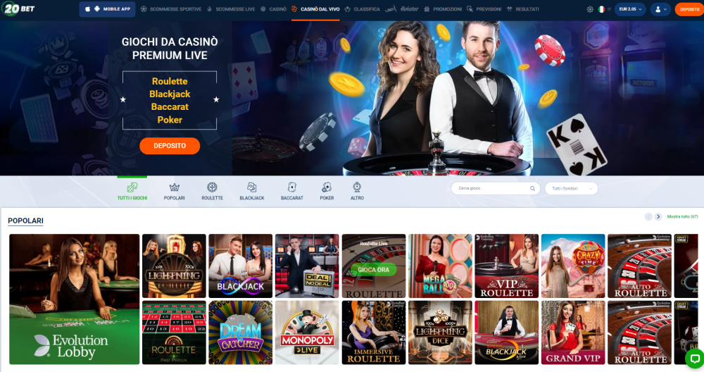 20bet casinò Live, casinò dal vivo 20bet casinò Live, casinò dal vivo